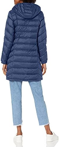Tommy hilfiger women's mid length packable down chevron quilt coat Clearance
