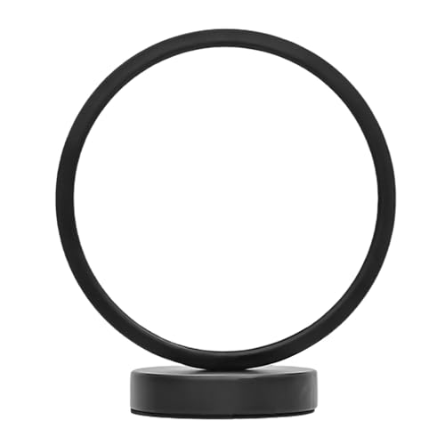 Lampe de cercle à LED, petite lampe de table de chevet moderne pour la table de chevet de la chambre, lumière de nuit de soins oculaires pour la chambre, la...