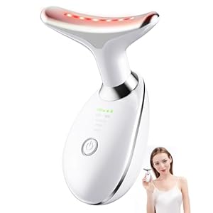 3-in-1 Facial Massager, Neck Face Massager, Face Sculpting Tool with Vibration, Thermal and Skin Care, Portable Multifunctional Facial Device（White）