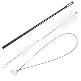 YARNOW トランペット用小型クリーニングブラシ 耐久性素材採用 フレキシブルスネークブラシ付き 管楽器内部汚れ除去に 吹奏楽器メンテナ