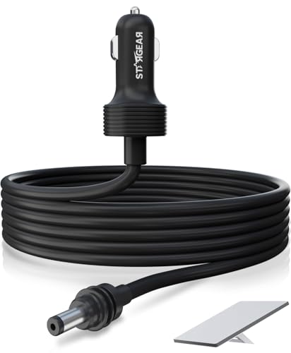 Stargear Starlink Mini Cable 12V Power Cable 3M/10FT, Starlink Mini Accessories 16AWG Cigarette Lighter to DC Cord, 12V-48V Car Charger Car Adapter