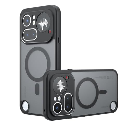 Guizzcg Nothing Phone 4a Pro �P�[�X MagSafe�Ή�, �������ϏՌ� �}�b�g���P�[�X ��ʕی� �����Y�ی� ����~�� �w��h�~ �S�ʕی� Nothing Phone 4a Pro �p�J�o�[ �u���b�N