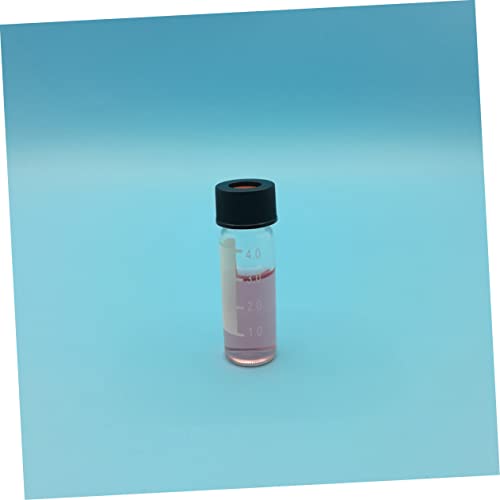 Villful 20Pcs Clear Glass Clear Container With Lid Clear Glass Bottles With Caps Vials With Caps Lab Dilution Vials Small Vial Storage Bottle Sample Screw Cap Reagent Storage Bottle Patch #TOP5