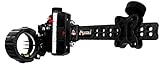 Axcel ACUT-C319-4BK Accu Touch Carbon Pro Stat 3 Pin .019 Archery Sight, Left Hand/Right Hand