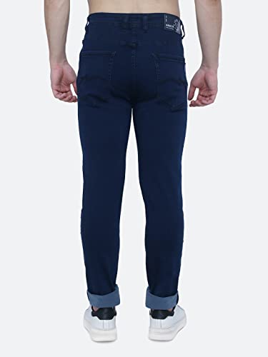 Image of Strechable Denim Regular Fit Mid Waist Light Weight Soft Feel Stretchable Denim Jeans Pant for Men