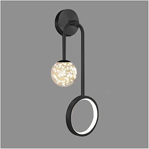 Lámpara de pared creativa interior con luz de pared de metal para dormitorio y pasillo