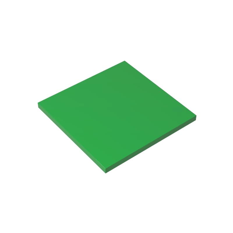 10202 Foundation Plate Tile 6x6 with Bottom Tubes 10 Pieces GDS-1116 Compatible with Lego Building Blocks Color:Bright Green