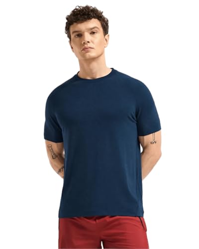 Image of Wellbi Bamboo Performance T-Shirt for Men | Raglan Sleeve Gym Training Sportswear | Quick Dry Moisture Wicking Anti-Bacterial | Ultra-Soft Breathable Eco-Friendly Activewear