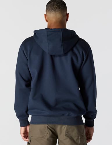 Carhartt mens Rain Defender Paxton Heavyweight Hooded Sweatshirt Full Zip (Big & Tall) fashion hoodies, New Navy, 3X-Large Tall US3
