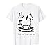 Chinesisches Neujahrspferd Schaukelspielzeug Kunst T-Shirt