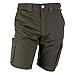 FORSBERG Buxa Kurze Arbeitshose, Shorts für die Arbeit, Kurze Hose für die Arbeit, Farbe:Oliv/schwarz, Größe:52