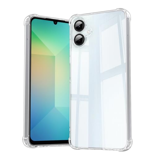 for Samsung Galaxy A06 4G Case Crystal Clear Samsung Galaxy A06 Mobile Phone Cover Soft TPU Protective funda Ultra [thin Slim Fit] Clear