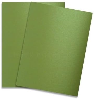 Shine LIME SATIN - Shimmer Metallic Paper - 8.5 x 11 - 80lb Text (118gsm) - 25 PK