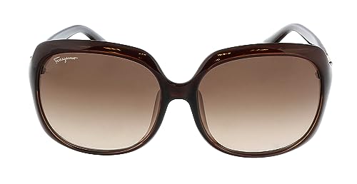 Salvatore Ferragamo Brown Gradient Rectangular Ladies Sunglasses SF739SA 210 592