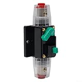 10A 100A AMP Waterproof Circuit Breaker Fuse Reset for 12V 48V DC Vehicles and Marine Applications with Manual Start Button and Panel Mount (100A)