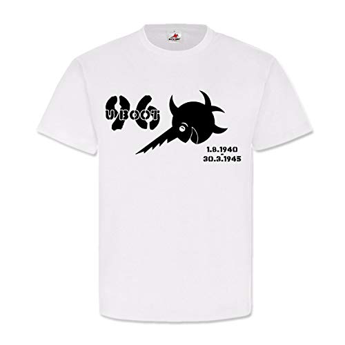 T-Shirt Blanc U-96 Unterseeboot Marine Allemande en Taille 4XL #9191