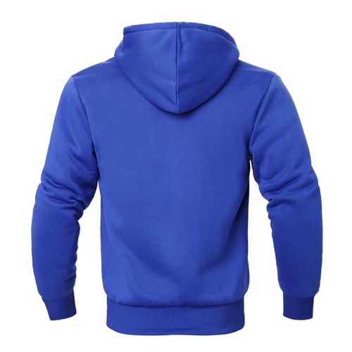 Image of LeeHanTon Sherpa Lined Hoodies for Men Heavyweight Full Zip Up Sweatshirt Thick Fleece Winter Warm Work Jackets Plus Size