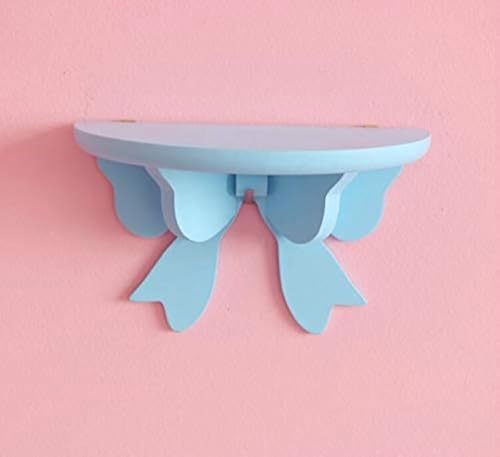 Kawaii Wood Floating Shelf - Kawaii Wall Decor - Pink Room Decor (Blue) image 2