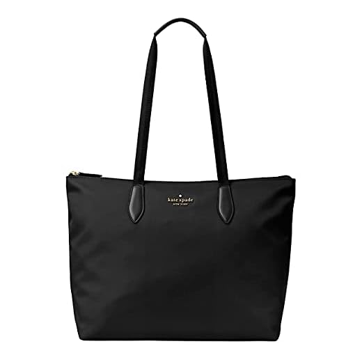 Kate Spade New York Mel Packable Nylon Tote, Black, WKR00625-001