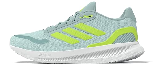 adidas Damen Runfalcon 5 Running Shoes Laufschuhe, semi Flash Aqua/Lucid Lemon/core Black, 39 1/3 EU