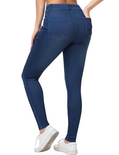 Jeggings extensibles avec poches confortables et gainants pour femme