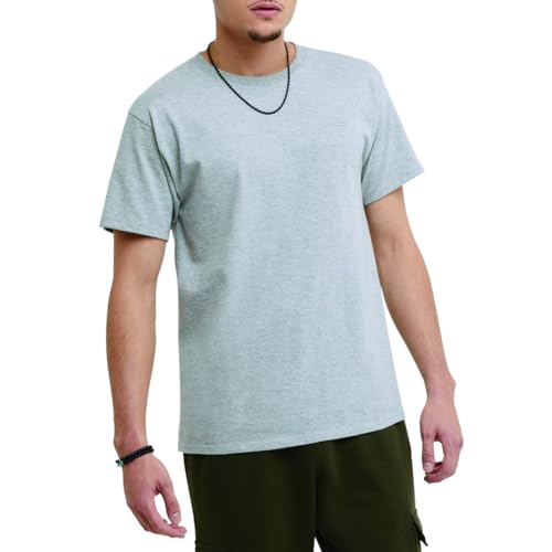 Champion Men's Classic Jersey T-Shirt, Oxford Gray, L