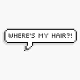 Wayv/Nct Ten Where's My Hair?! Pixel Bubble (Left) Sticker Vinyl Bumper Sticker Decal Waterproof 5"
