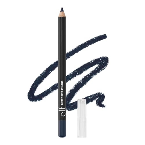 e.l.f. Smoky Kohl Eyeliner, Eye Pencil For Creating Long-Lasting, Bold, High-Pigmented Makeup Looks, Vegan & Cruelty-Free, Vintage Denim