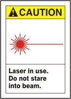 Avertissement laser de sécurité Accuform MRAD611XP rigide