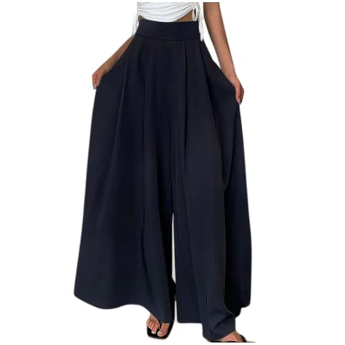 Harem Wide Leg Pants Women Casual Loose Drawstring Low Waist Beach Palazzo Harem Pants 2025 Wide Leg Loose Flowy Pants