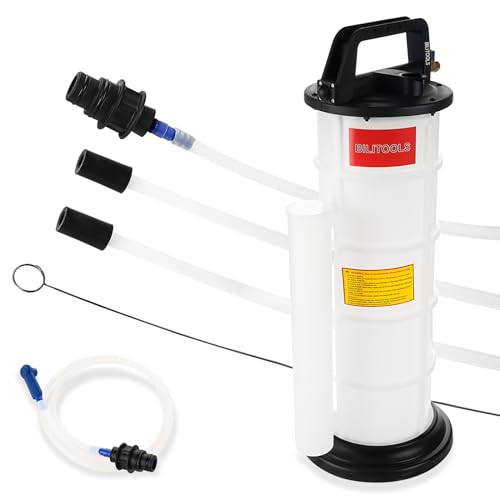 BILITOOLS 9L Pneumatic Oil Extractor Automotive Tool Vacuum Oil Fluid Changer Pump for Oil Change with Dipstick & Suction Hose