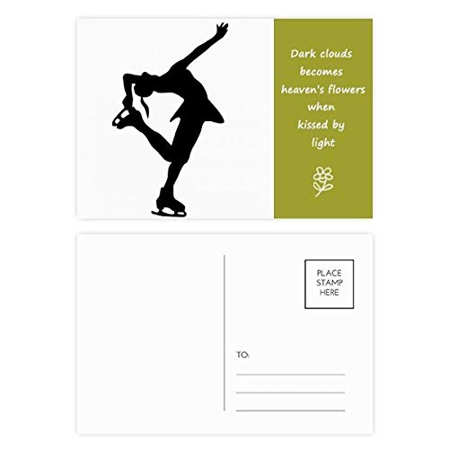 Cartes postales de patinage artistique idéales pour écrire vos poésies