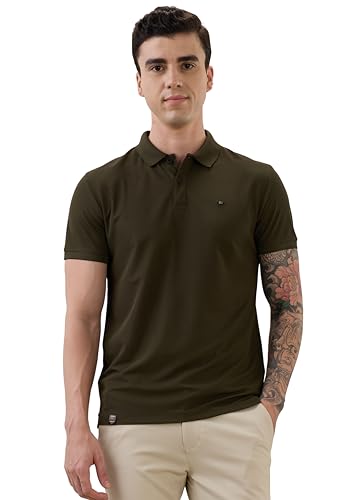 Image of Nostrum Cotton Half Sleeve T-Shirt for Men Boys, Regular Fit, Cherry, Stylish Mens T-Shirts, Polo T Shirt for Man, Collar T Shirts for Men