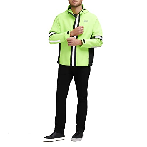 Image of DKNY mens Dkny Men's Taslan Performance Hoody With Reflective Detail