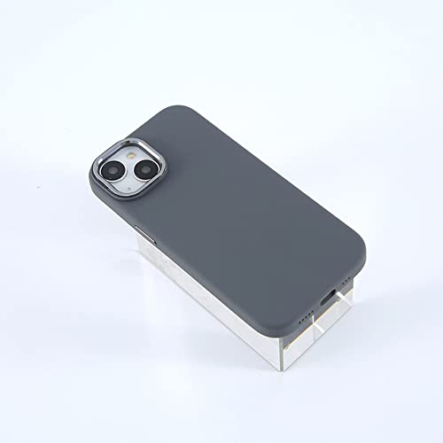 Coque silicone liquide gris pour iPhone 14 Pro Max et modèles 11 à 13