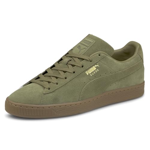 Image of PUMA Men's Suede Classic, Burnt Olive /Gum, 11.5