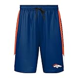 Denver Broncos NFL Mens Side Stripe Training Shorts - M