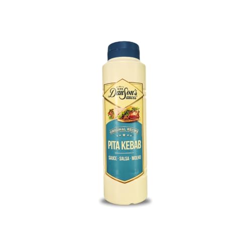 Salsa Pita Kebab Danson’s 900g | Salsa Cremosa para Kebab, Durum y Pan Pita | Formato Profesional | Ideal para Carnes, Restauración y Uso Doméstico