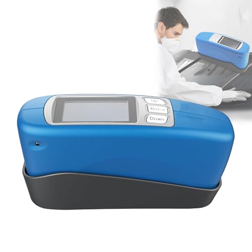 FRANREADER Medidor De Brillo Multiángulo (20°, 60° Y 85°), Medidor De Brillo De Superficies con Rango De 0 a 1000 Gu, con Interfaz Tipo C, Herramienta para Medir El Brillo De Plásticos CS380