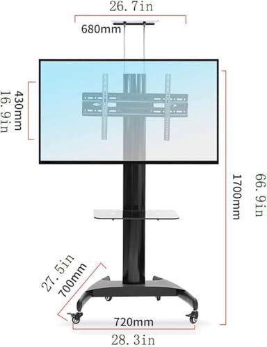 Soporte móvil para TV con ruedas para pantalla 32-65 pulgadas miniatura 2