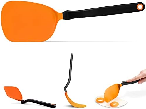 Dreamfarm Chopula –Super Flexible Chopping Sit Up Spatula – Safe for Non-Stick, One Size, Orange