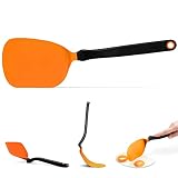 Dreamfarm Chopula –Super Flexible Chopping Sit Up Spatula – Safe for Non-Stick, One Size, Orange