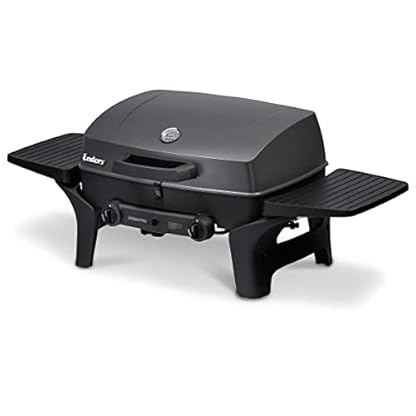 Enders® Gasgrill URBAN PRO, Tischgrill, Grillen-, Kochen- und Backen Funktion, 2 Edelstahl-Brenner, kleiner , Grill-Thermometer, Balkon, Camping-Grill, Aluguss-Gehäuse + Deckel, #2060