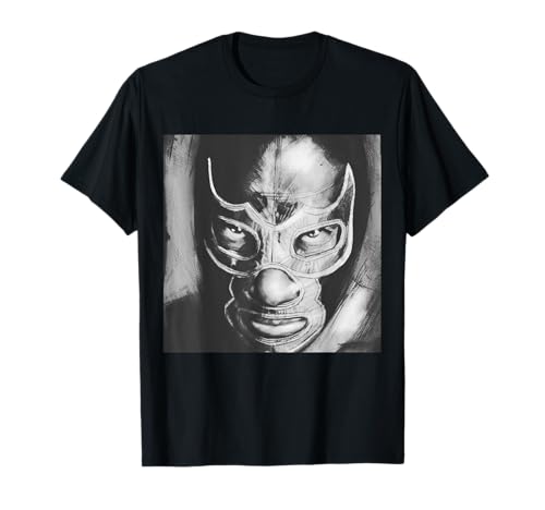 Feel-Ink Demon Blue Lucha Libre Mexicana Leyenda de Lucha Libre Camiseta