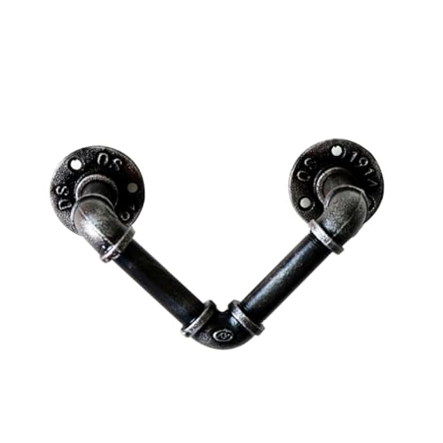 GOOHOCHY Hanging Shelves for Wall Iron Towel Rack Pipe Shelves Wall Mounted Decoration Rustic Style