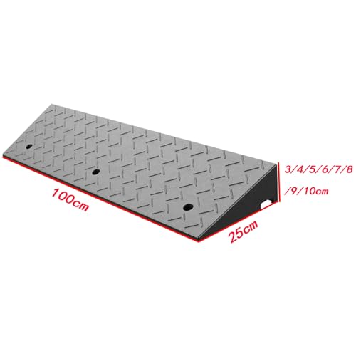 Rampa de goma para bordillo 100x25x4 cm resistente miniatura 2