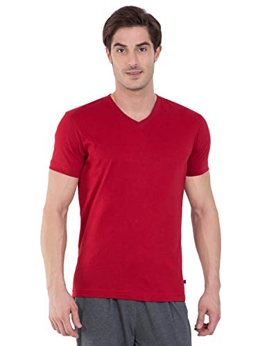 Image of Jockey Men Regular Fit V Neck Half Sleeved T-Shirt (Pack of 2)