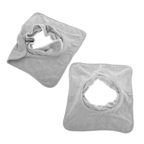 Beavorty 2pcs Soft and Breathable Face Towels with Holes for Salon Home Massage Reusable Facial Covers for Skincare