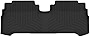 WeatherTech FloorLiner Custom Fit Floor Mats for Chevrolet Bolt EUV - 2nd Row (4411703), Black