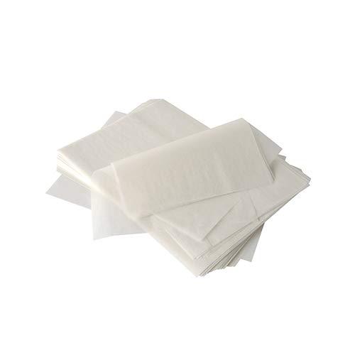 Biologisch abbaubares Blatt Sahneabdeckpapier 22 cm x 16 cm weiss Palmwachsbeschichtung